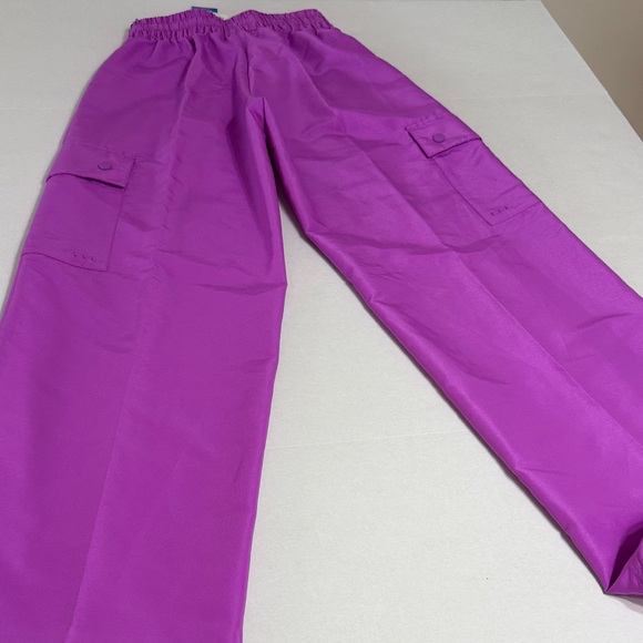 Adidas Purple Athletic Cargo Outdoor Windbreaker Pants XS New With Tags - Picture 13 of 16